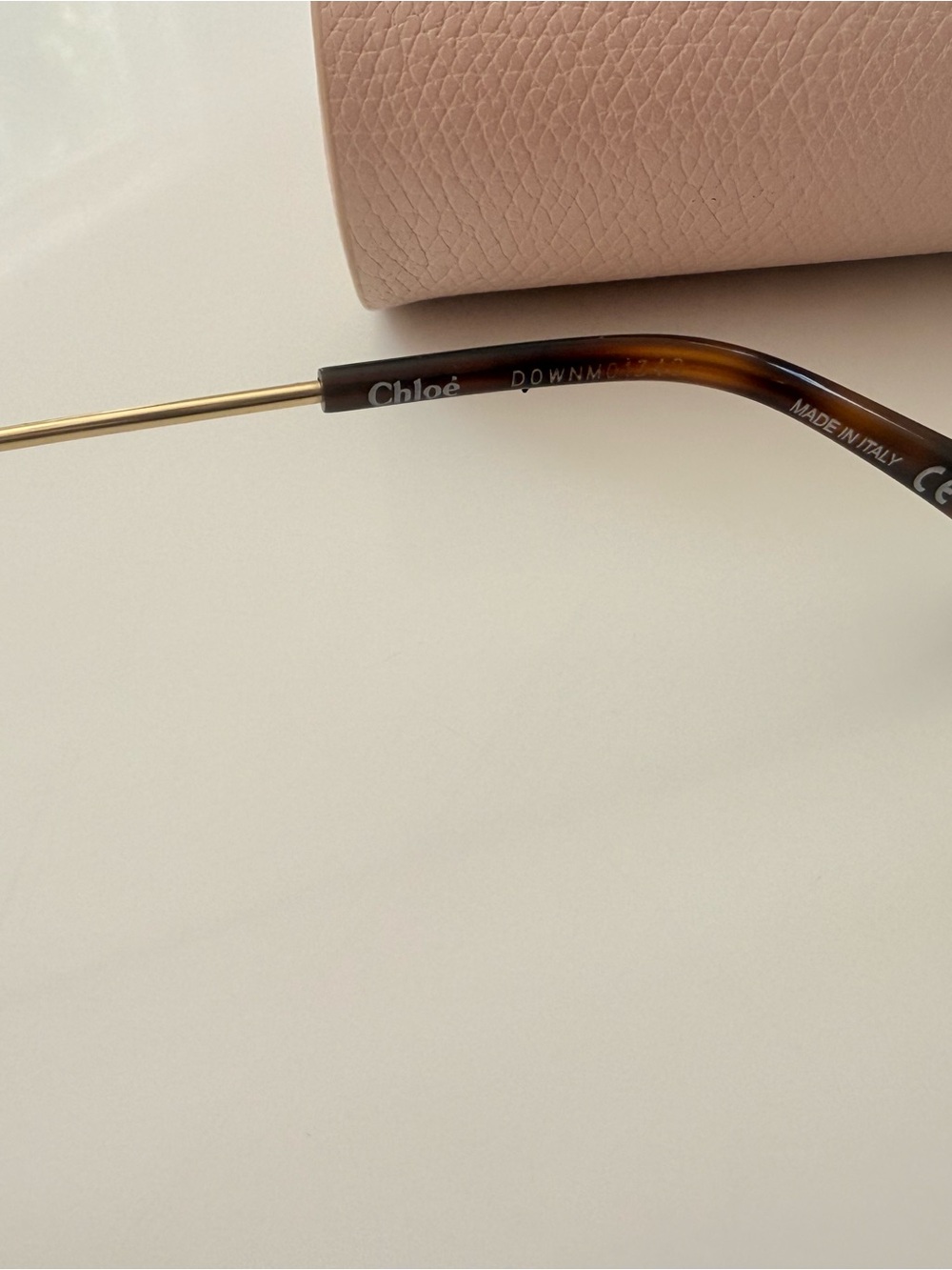 Chloe Octagon Geometric Gold Gradient Sunglasses with Original Box & Case - Picture 12 of 16